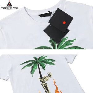เสื้อยืดกราฟิกคุณภาพพรีเมียมสำหรับผู้ชาย ทรงหลวม พิมพ์ลาย ผ้าฝ้าย 100% สีพื้น วัสดุที่ดีที่สุด เสื้อยืดผู้ชาย ขายส่ง - Product Image 4