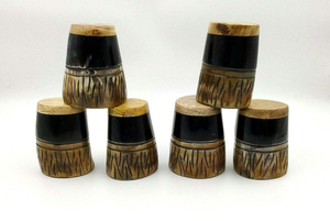 Vaso de chupito de cuerno de búfalo hecho a mano con tamaño personalizado y vaso de cuerno para cerveza y vino - Product Image 2