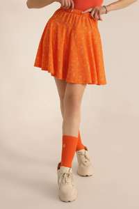 กระโปรงผ้าฝ้ายพิมพ์ลายโลโก้และดีไซน์ตามสั่งสำหรับผู้หญิง กระโปรงทรงเอสไตล์ซัน พิมพ์ลายราคาถูก กระโปรงเอวสูงสีพื้นสำหรับผู้หญิง - Product Image 4