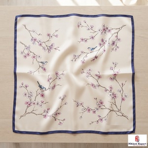 High Quality Premium Printed short <b>Scarf</b> Fabric White Label Service OEM ODM Textile Manufacturer Bali Custom Fabric Products Low - Product Image 1