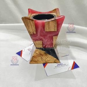 Resin and Wood Fancy Incense Medkhan Bakhoor Burner Aromatic Aromatherapy <b>Diffuser</b> Religious Use Hand-made Hot Selling Items UAE - Product Image 5