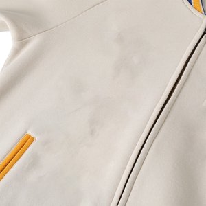 SGRho Neutral Fleece Varsity <b>Jacket</b> Women Premium Chenille <b>Patches</b> Embroidery Greek Sorority University Style Varsity <b>Jacket</b> - Product Image 6