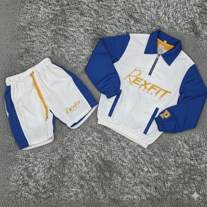 Rexfit Sports Bulk Supply Mens <b>Reflective</b> <b>Running</b> Windbreaker Short Tracksuit Sports Tracksuit Set Wholesale - Product Image 2