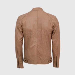 Veste en cuir PU pour homme, style streetwear décontracté, veste d'hiver à bas prix, fabriquée au Pakistan - Product Image 3