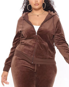 Conjunto Deportivo de Terciopelo Estampado para Mujer, Dos Piezas, Sudadera Corta y Pantalones Holgados, Transpirable, Casual, de Alta Calidad - Product Image 5