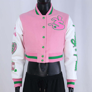 University Wear Winter Varsity <b>Jacket</b> Custom College Plus Size Windproof Eco-Friendly Wholesale Price Blank Embroidery Finished - Product Image 1