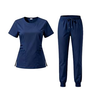 Uniformes Quirúrgicos de Enfermería al por Mayor, Uniformes de Hospital, Conjuntos de Uniformes Médicos de Enfermería, Conjuntos de Uniformes para Doctoras y Enfermeras, Conjunto de Uniforme Tejido para Mujer - Product Image 1