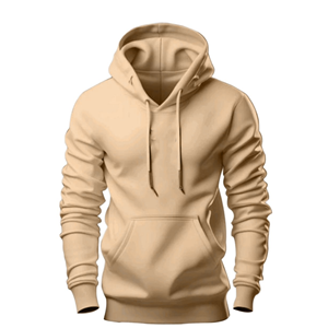 Unisex <b>Pink</b> Hooded <b>Sweatshirt</b> Regular Fit Casual Solid Color Pocket Front Design French Terry Knitted Hoodie - Product Image 6