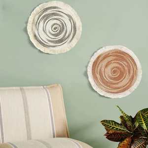 Décoration murale tissée, petite suspension murale en macramé, décoration d'intérieur mignonne et bohème en osier - Product Image 2