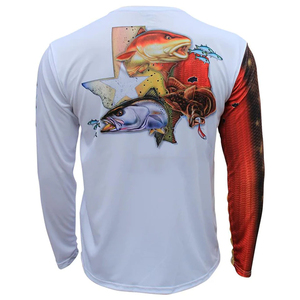 Chemises de pêche pour hommes, légères, confortables, nouvelle arrivée, faible MOQ, UPF 50, manches personnalisées, grandes tailles, antibactériennes, séchage rapide - Product Image 3