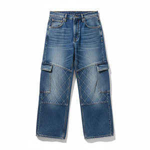Jeans baggy pour femmes, design personnalisé, service OEM, denim ample et décontracté, adapté aux tenues décontractées et aux marques privées - Product Image 3