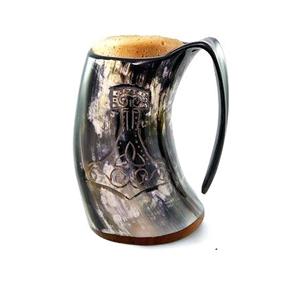 Taza de cuerno natural hecha a mano de primera calidad para cerveza, café y regalos. El mejor precio en todo el mundo. - Product Image 5