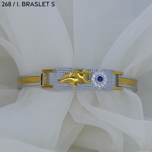 Pulsera de moda Sinhala para hombre, venta al por mayor, Malasia, pulsera de joyería artificial, pulsera chapada en oro, pulsera del sur de Asia - Product Image 1