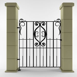 Porte de villa en fer forgé moderne de style antique Design en fer forgé pour treillis de clôture de villa et élément décoratif de portails - Product Image 1