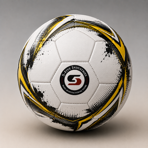 Ballon de football blanc, rouge, noir, jaune, motif durable, ballon d'entraînement taille 5 - Product Image 6