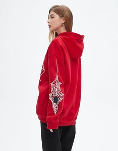Sudadera con capucha con cremallera frontal de invierno con estampado de araña, estilo Y2K, para hombre y mujer, oversize, estilo streetwear vintage - Product Image 4