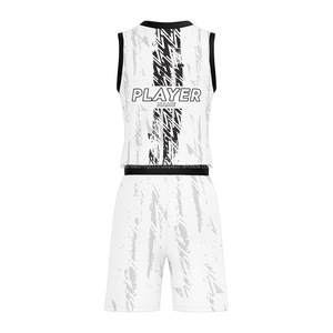 Uniforme de basket-ball de haute qualité Ensemble de maillots sublimés pour hommes avec design personnalisé Tenue de sport d'équipe OEM pour entraînement - Product Image 3