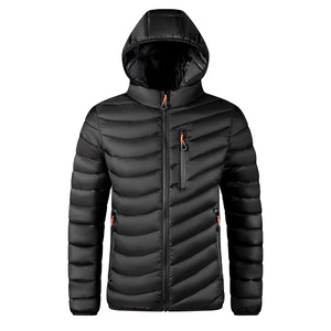 2025 hommes classique vêtements d'extérieur décontractés chaud Parka épais à capuche fermeture à glissière coupe-vent col montant veste pour l'automne haute rue - Product Image 1