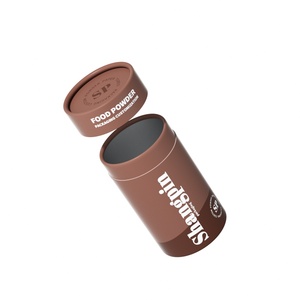 Eco-Friendly Composite <b>Canister</b> with Tin Lid Food Grade Kraft Paper Tube Custom Print for <b>Tea</b> Coffee Brands - Product Image 1