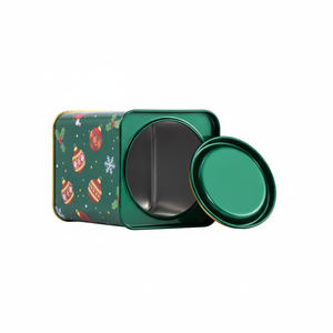 Boîte en métal carrée en fer blanc pour chocolat, bonbons, thé et emballages cadeaux - Product Image 4