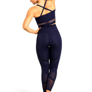 Leggings de yoga taille haute personnalisés avec logo, contrôle du ventre, pour la gym et l'entraînement, pour femmes, haute qualité - Product Image 4