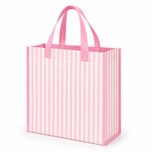 Custom Printed Nonwoven Felt Tote Shopping <b>Bag</b> <b>Medium</b> <b>Size</b> Hand Length Handle Open Top for Groceries - Product Image 1