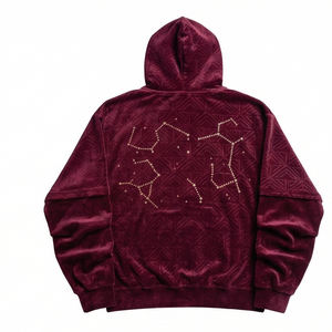 Sudadera con Capucha Oversize Y2K de Algodón 100% con Estampado de Serigrafía de Tendencia 2026, Diseño Personalizado con Impresión a Todo Color, Lujo - Product Image 3