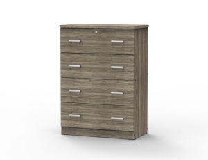 Modern <b>4</b>-Chest of <b>Drawer</b> Cabinet High Quality Wood for Bedroom Kitchen <b>Storage</b> Contemporary Home Living Room Furniture SIVR 1457 - Product Image 4