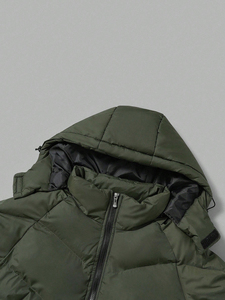 Veste matelassée pour homme, style mode, vente en gros, doudoune d'hiver décontractée pour l'extérieur, logo personnalisé, manteaux grande taille pour homme, prix abordable - Product Image 3