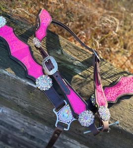 Conjunto de Brida, Cabezal y Pechera para Caballo de Lujo, de Cuero Genuino con Ribete de Puntada Buckstitch, Color Personalizable, ¡Venta Caliente! - Product Image 4
