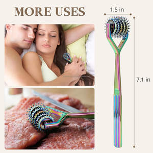 Roue de Wartenberg neurologique à 5 têtes en acier inoxydable, outil de diagnostic manuel, certifié CE ISO Classe I, fournisseur OEM ODM en gros - Product Image 5