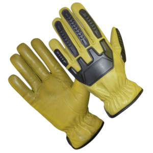 Top Grade Heavy-Duty Goat Grain Leather Mechanic Safety Gloves <b>Comfortable</b> Abrasion Heat Fire Resistant Anti-static - Product Image 2