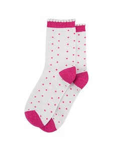 Calcetines Blancos con Puntos Rosas, Tejido de Spandex, Transpirables, Antideslizantes, Estampado Digital, Uso Diario, Unisex, Primavera - Product Image 2