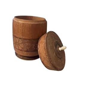 Tarros de Cocina Modernos de Tamaño Mediano, Recipientes de Almacenamiento de Madera Hechos a Mano, Recipiente Grande de Madera de Acacia para Especias y Té - Product Image 2