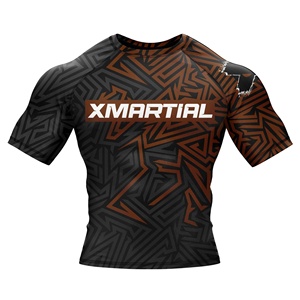 Maillot de compression unisexe de haute qualité pour Jiu Jitsu, imprimé par sublimation personnalisée, protection UV, respirant pour le surf/BJJ/MMA - Product Image 1