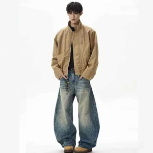 Custom Logo Men's Cotton <b>Canvas</b> <b>Jacket</b> Boxy Fit Thick Warm Button Closure Cotton <b>Canvas</b> <b>Jacket</b> - Product Image 2
