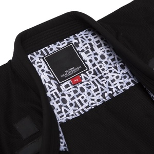 Kimono de Jiu-Jitsu noir personnalisé, qualité supérieure, 450 GSM, tissage perlé, 100% coton, uniforme brésilien de Jiu-Jitsu - Product Image 3