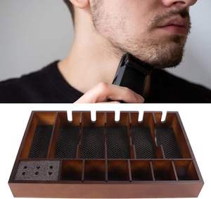 Caja Organizadora de Herramientas de Barbería de Madera de Haya, para Cortapelos, Peines, Cepillos, Tijeras y Accesorios, de Alta Calidad y Duradera para Profesionales - Product Image 3
