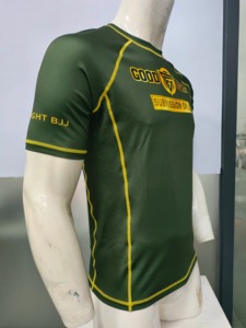 Camiseta de Compresión para Hombre, Manga Corta, Protección contra Rozaduras, MMA, BJJ, Sin Gi, Capa Base Atlética, Secado Rápido, para Gimnasio y Entrenamiento - Product Image 6