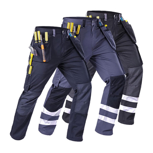 Pantalones de Trabajo Personalizables de Alta Visibilidad, Transpirables, de Algodón y Spandex, Unisex, con Serigrafía, Servicio OEM, PK Needle - Product Image 3