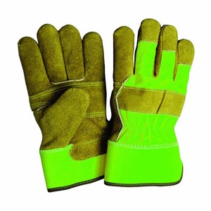 Guantes de Trabajo de Cuero Vacuno de Primera Calidad, con Palma Reforzada, Suaves y Cómodos, Resistentes, para Construcción - Product Image 4