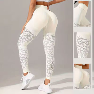 Leggings de sport ajourés 2026 pour femme – Confortables, respirants, en maille, coupe ajustée, extensibles – Collection Printemps-Été - Product Image 1