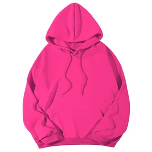Sweat-shirt à capuche unisexe surdimensionné, couleur unie, en molleton tricoté, décontracté, pour l'automne, manches longues, avec poches, modèle 2027 - Product Image 4