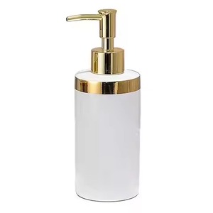 Distributeur de savon en métal au design minimaliste avec pompe finition soignée, rechargeable, pour savon liquide, décoration de salle de bain - Product Image 3