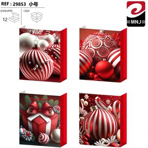 Sacchetto Regalo in Lamina d'Oro 18*23*10 BOLSA REGALO per Forniture Natalizie e Festive - Product Image 1