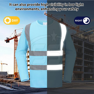 Reflective ANSI Class 2 Waterproof <b>LED</b> Flash Professional High Visibility Safety Sweatshirt Logo for Daily Industrial Use - Product Image 5