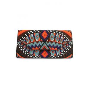 Pochette perlée à motif floral et design complexe, brodée à la main avec de petites perles de rocaille, style mode - Product Image 3