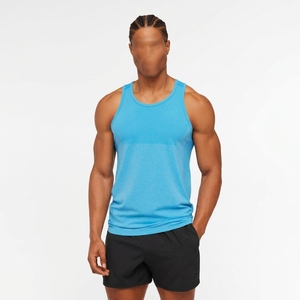 Custom Logo Muscle Sleeveless <b>Vest</b> Plus Size <b>Ribbed</b> Tank Top Fitness <b>Men's</b> Tank Top - Product Image 1