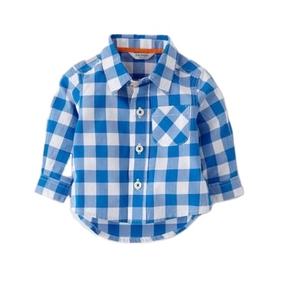 Nouvelle Arrivée Chemise à Manches Longues à Col Rabattu à Carreaux avec Patch Brodé Personnalisé pour Hommes Fournisseur du Bangladesh - Product Image 2