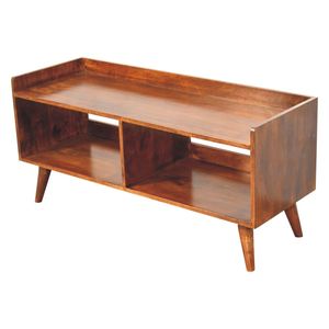 Open-Top castagna Media Unit mobili artigianali consolle in legno massiccio - Product Image 3